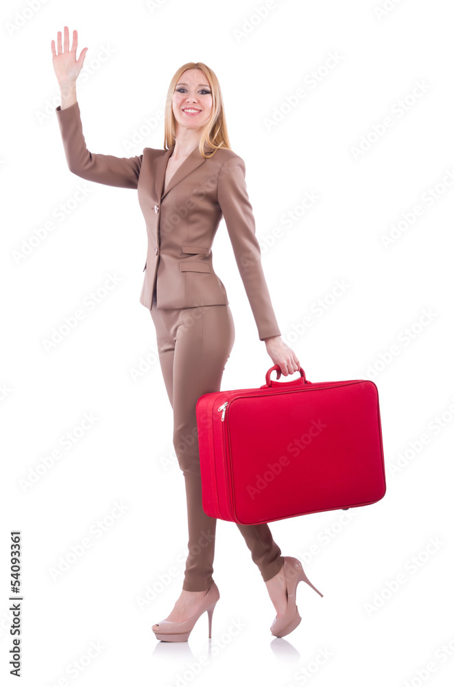Young woman preparing for vacation Young woman preparing for vacation