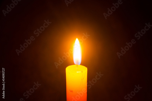 Candle light in the dark