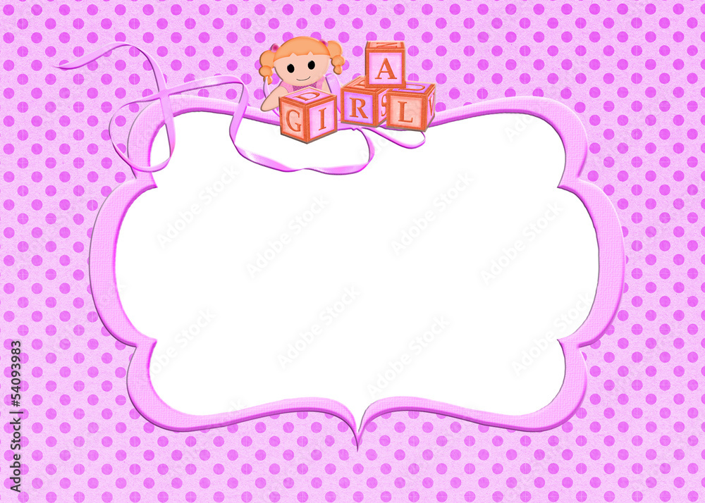 pink baby girl frame pink baby girl frame