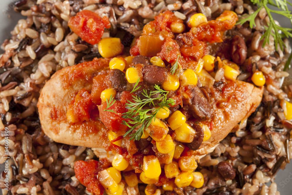 Southwestern Chicken with Rice and Corn Southwestern Chicken with Rice and Corn