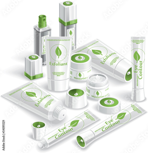 White Cosmetics Array - Vector