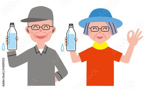シニア　外出　水分補給　オーケー　