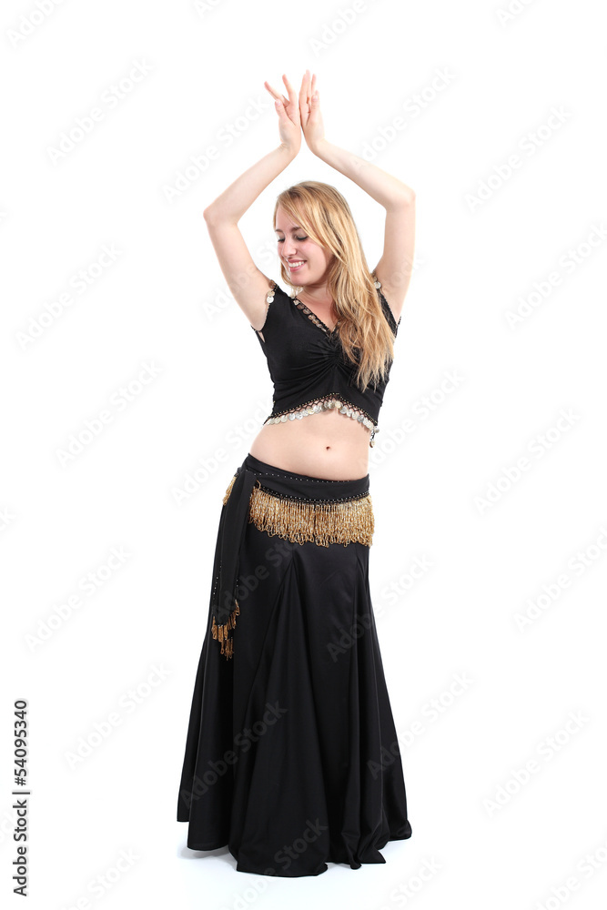 Belly dancer dancing