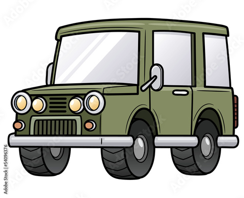 Vector illustration of cartoon car