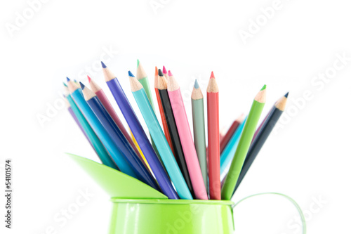 Color pencils in Green Cup