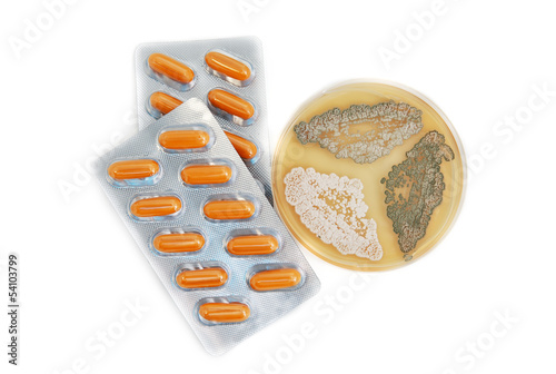 Bilde på lerret penicillin antibiotics and fungi