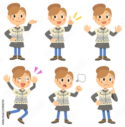 Woman of winter clothes