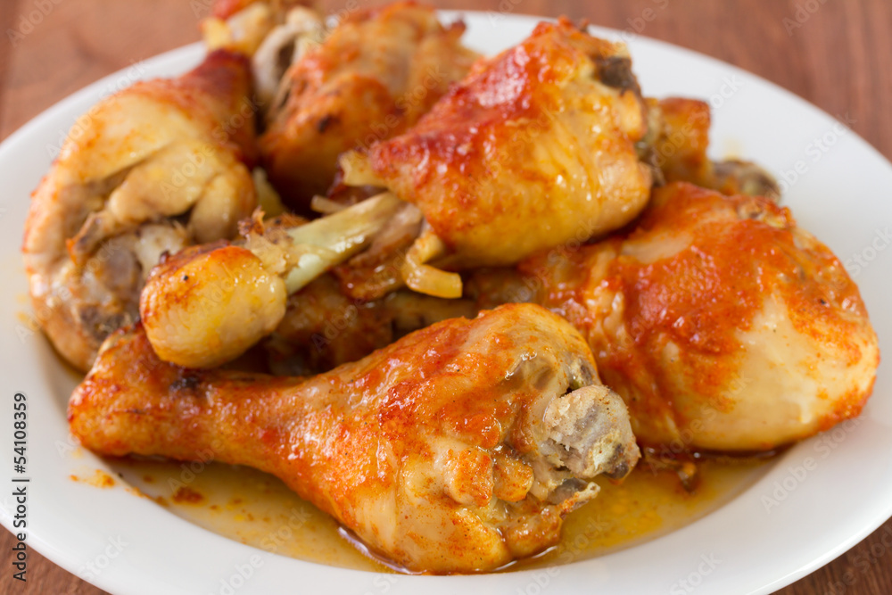 fried chicken in sauce fried chicken in sauce