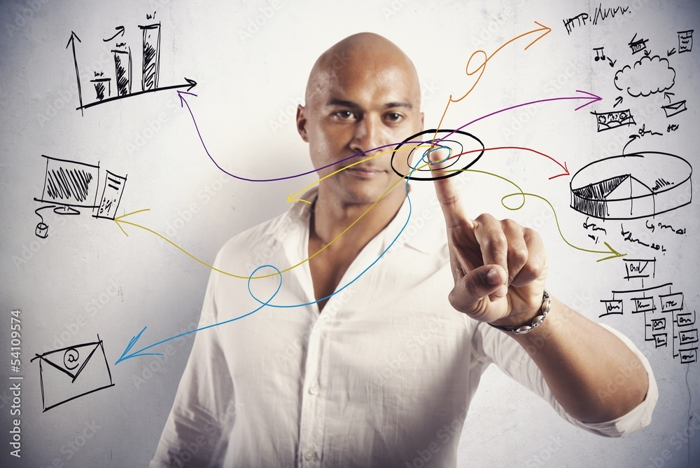 Modern business concept Modern business concept