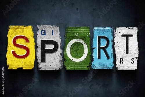 Obraz napis Sport