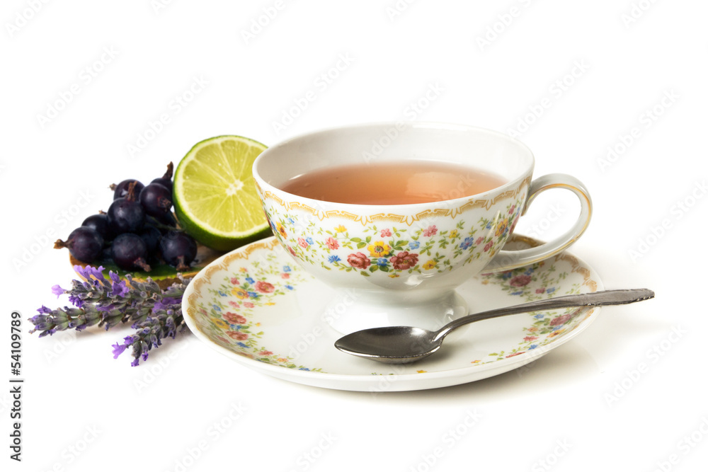 Cup of tea isolated on white background Cup of tea isolated on white background