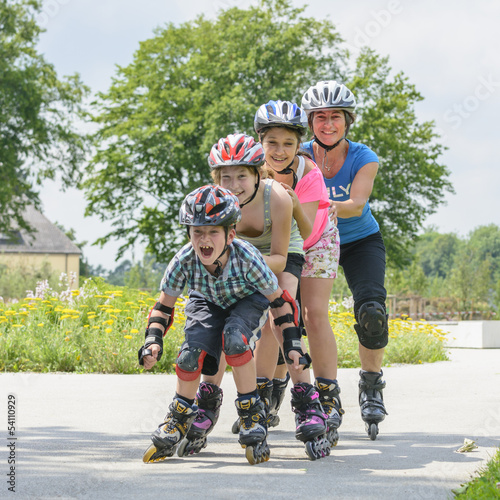 Obraz na płótnie Spass beim Inline-Skaten