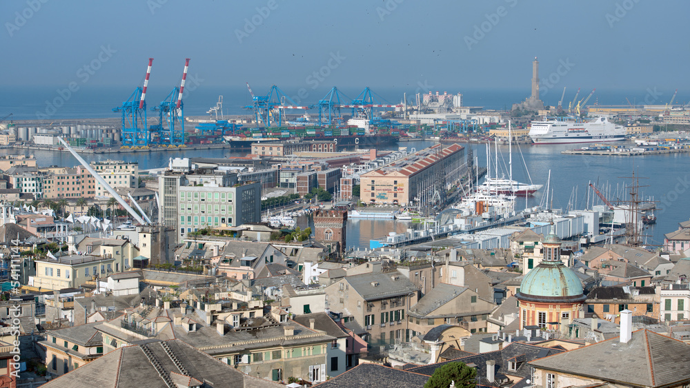 cityscape of Genoa, Italy
