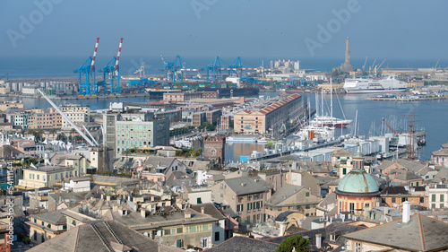 cityscape of Genoa  Italy