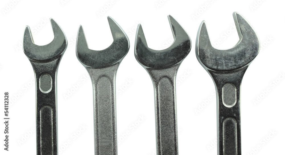 Stainless Steel Wrench close up