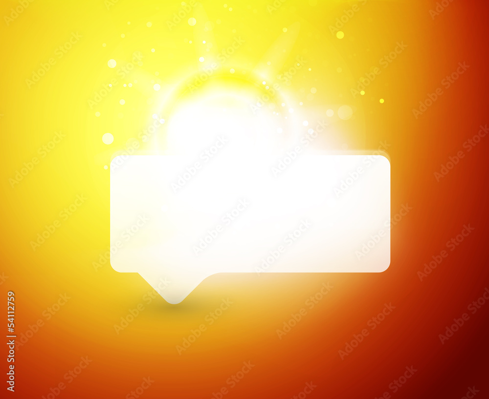 Bright color shiny speech bubble template Bright color shiny speech bubble template