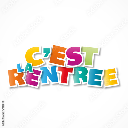 c'est la rentrée!!