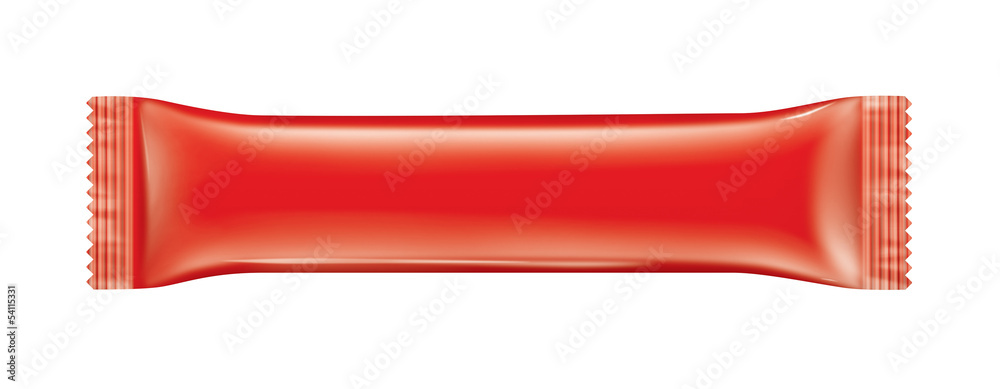 Chocolate bar package red