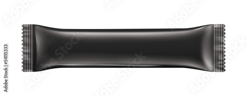 Obraz na płótnie Chocolate bar package black w salonie