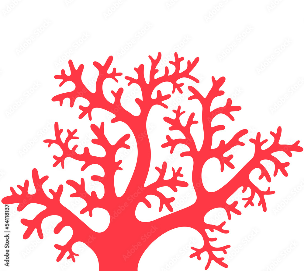 Naklejka premium Coral