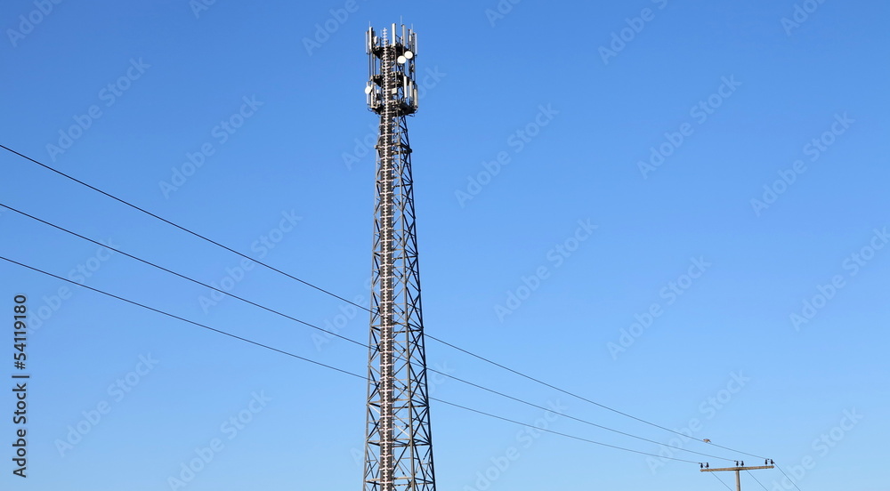 Obraz premium antenne und schöner blauer himmel
