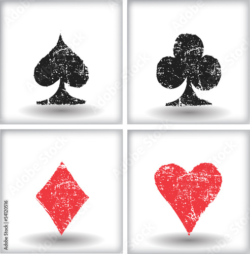 Playing cards symbol background