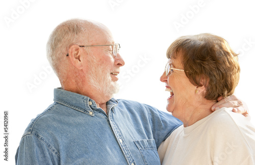 Adoring Senior Couple Laugh...
