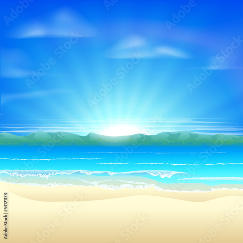 Summer sand beach background