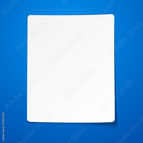 Blank paper sheet.