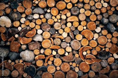 Pile of chopped fire wood BACKGROUND