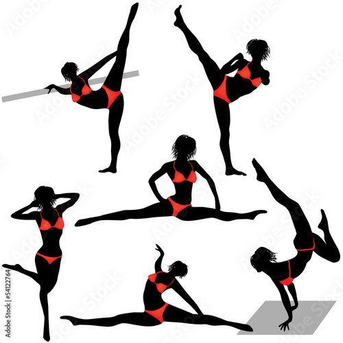 Sexy Kick Boxing Poses