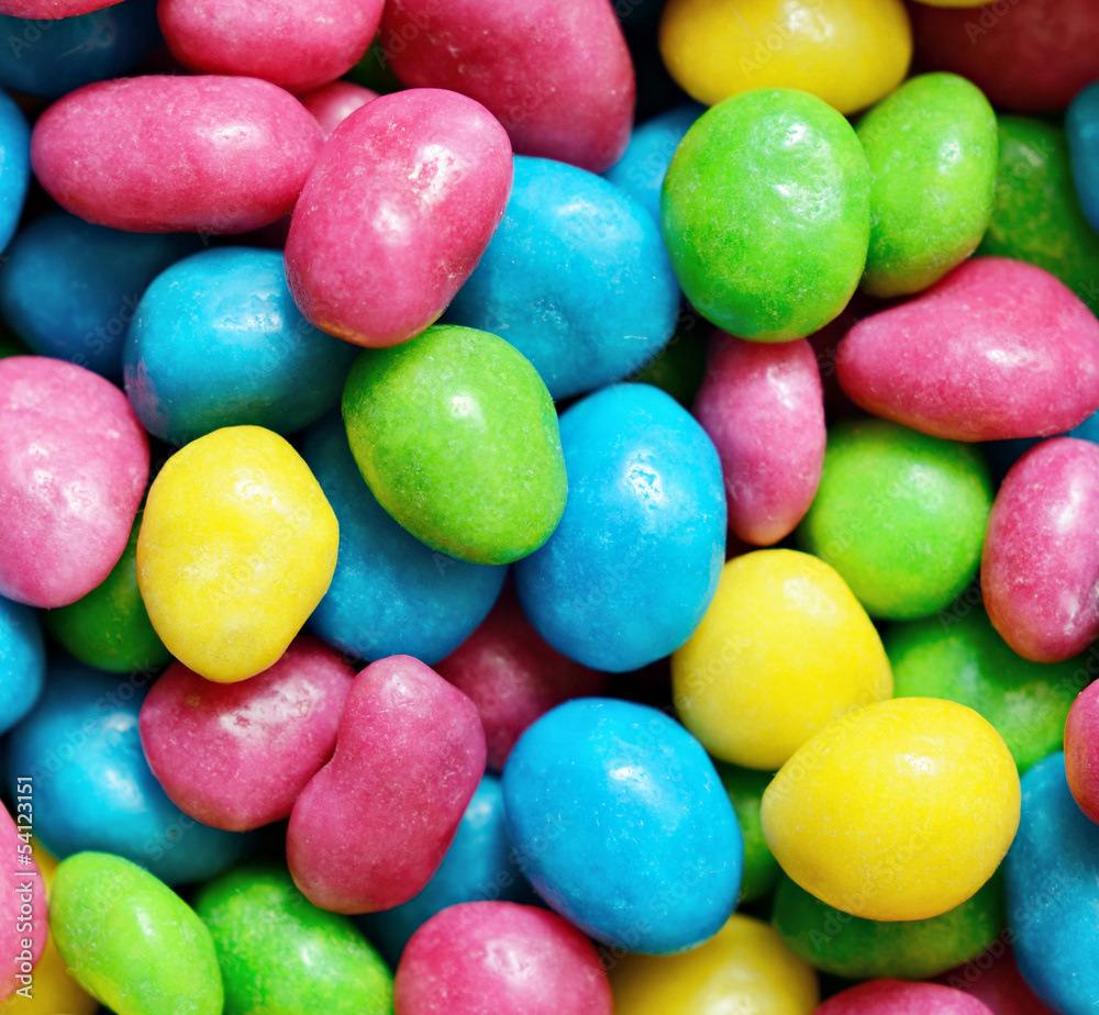 Bright colored candies Bright colored candies