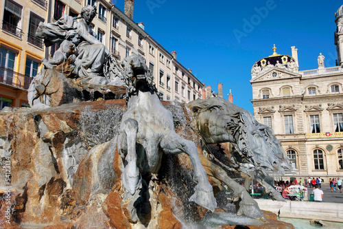 The Bartholdi Fountain in Lyon