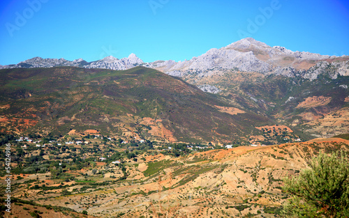 Rif Mountains landscape, Morocco, Africa photo