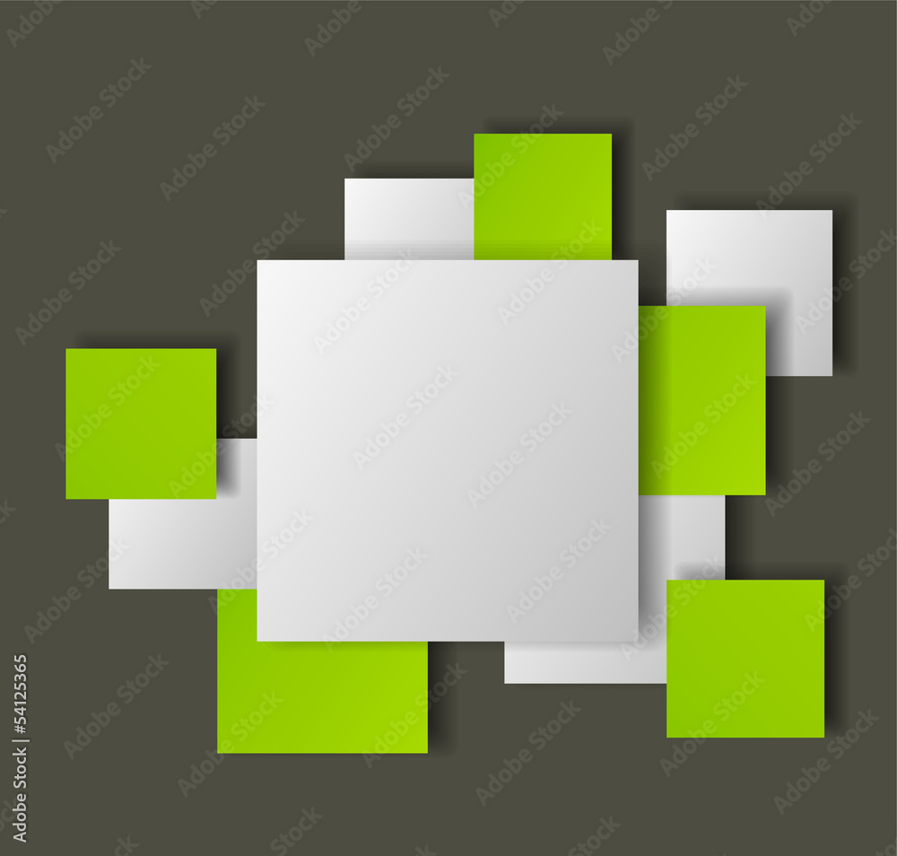 Green and white banner Green and white banner