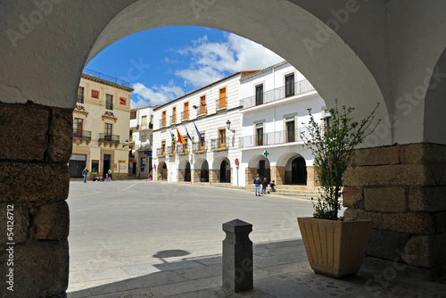Plaza Mayor de Montánchez, Extremadura photo
