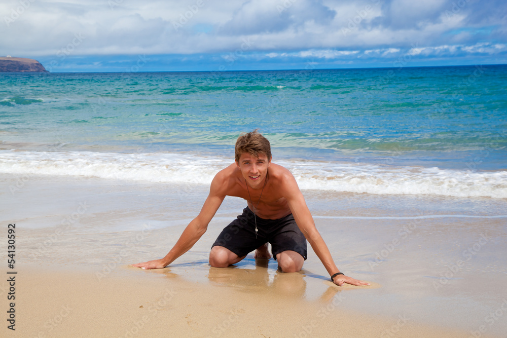 mann am strand mann am strand