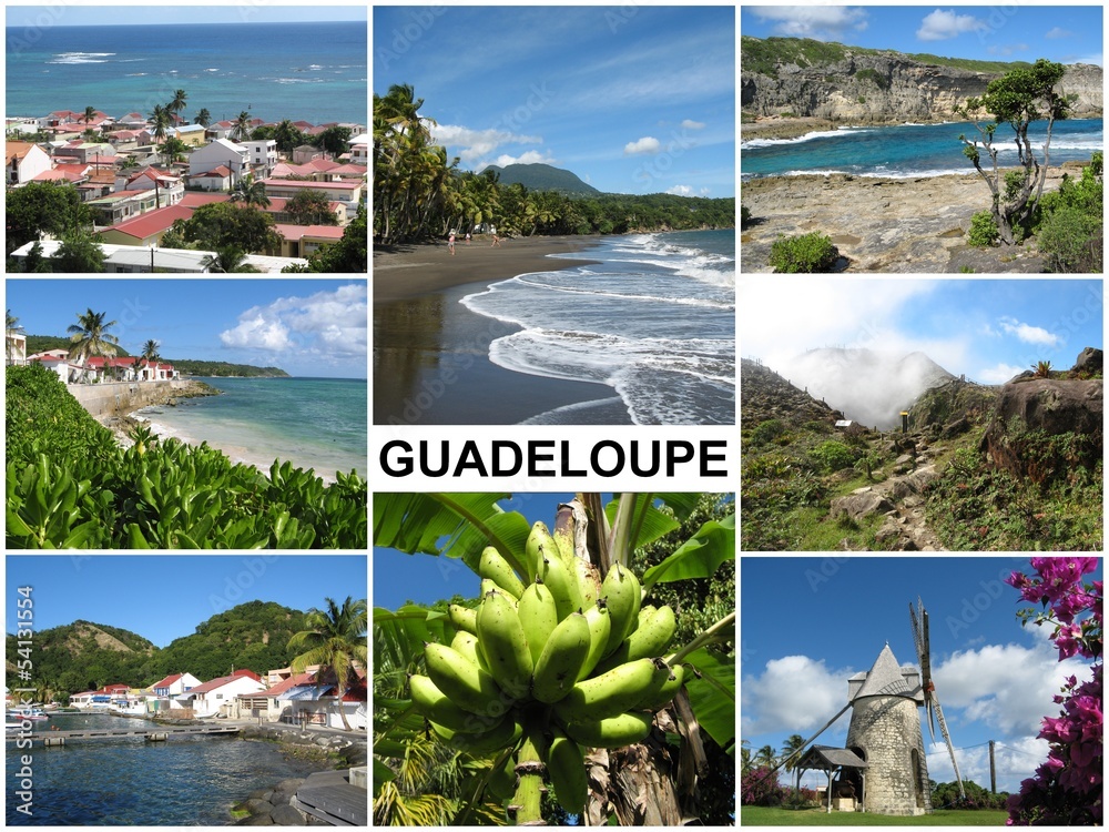 Cadre Photo Guadeloupe 2: impression 30x45 encadrée