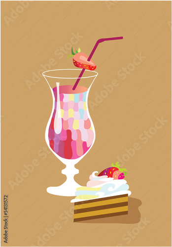 still life with cake