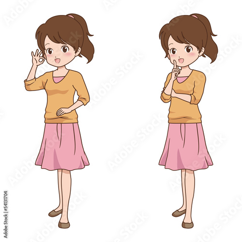 女の子/ポーズ