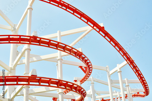Fototapeta Naklejka Na Ścianę i Meble -  Roller Coaster Track