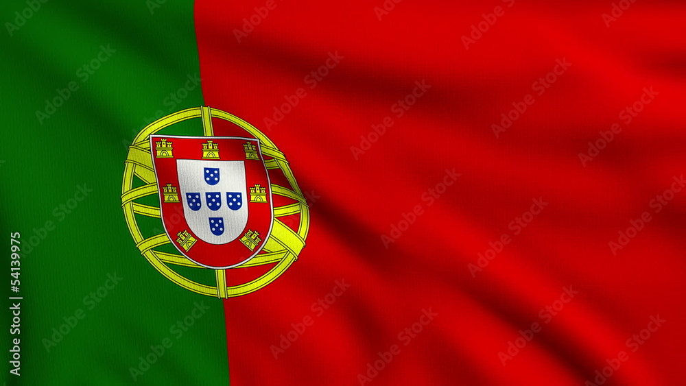 Flag of Portugal looping Flag of Portugal looping