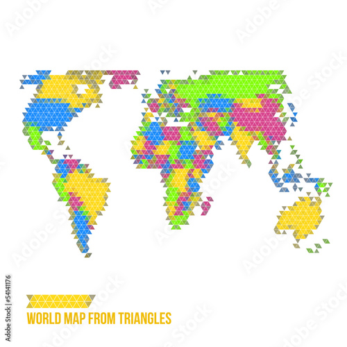 World Map From Triangles