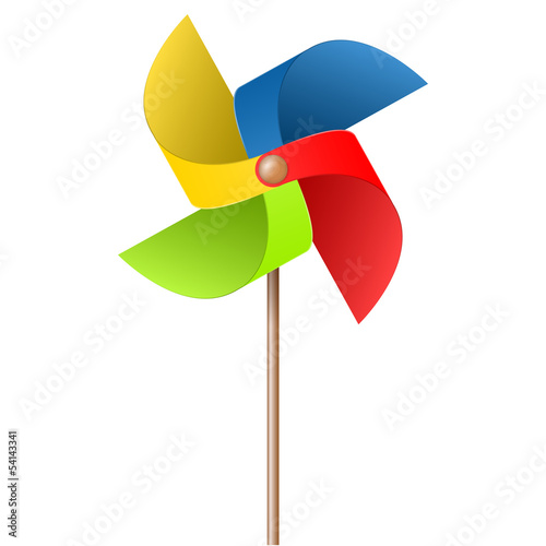 Windrad bunt