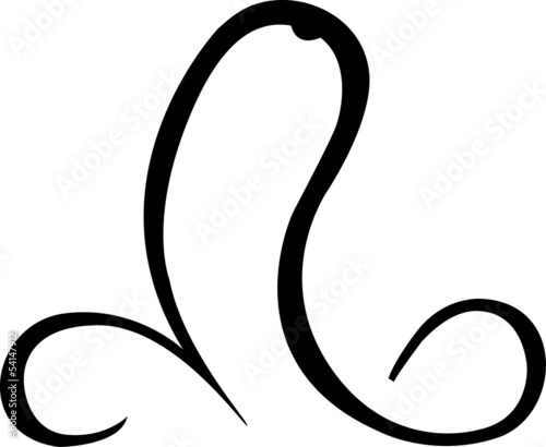 Abstract male genital