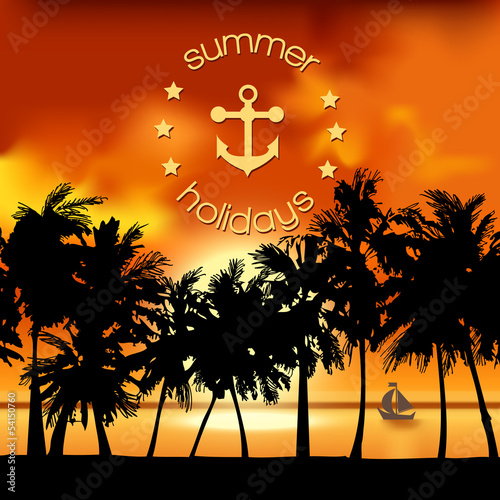 summer holidays poster
