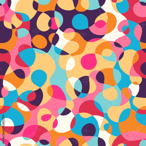 Seamless abstract pattern in bright colors