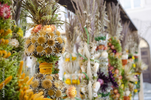 traditional easter decor handmade floral palm fair