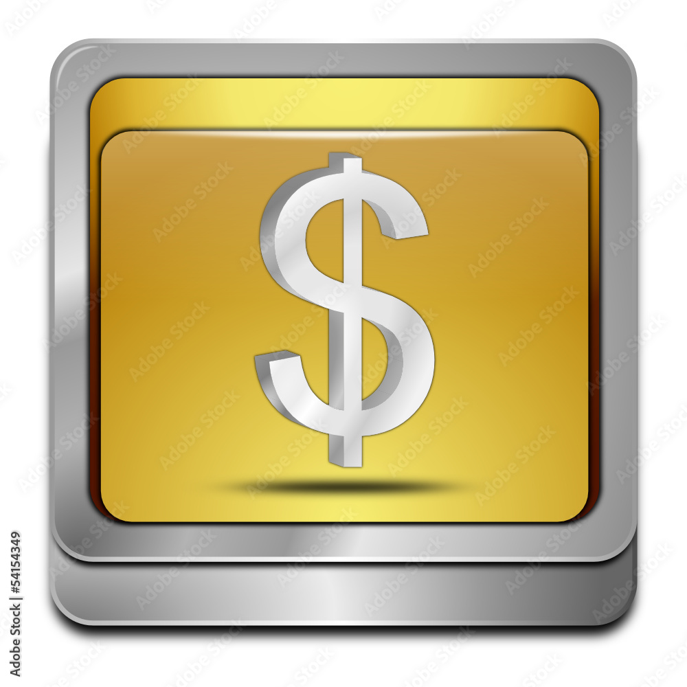 Button mit Dollar Symbol Button mit Dollar Symbol