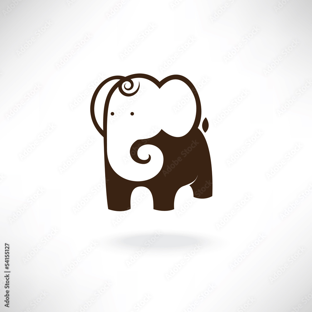 Obraz premium elephant in symbol style